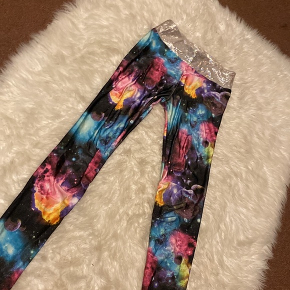 Cosmic Rave Yoga Pants, Size Small - Picture 5 of 5